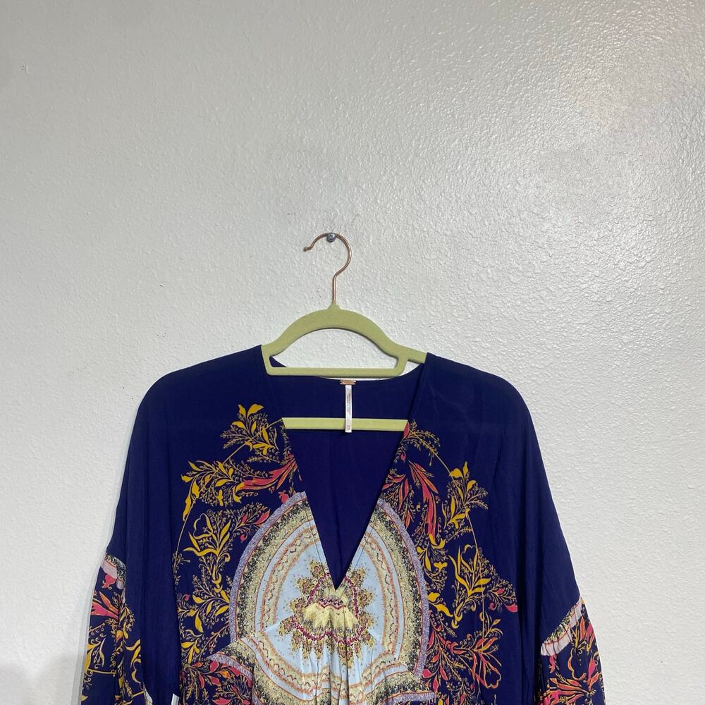 Free People Sunset Dreams Printed Tunic Sz XS - Picture 3 of 13